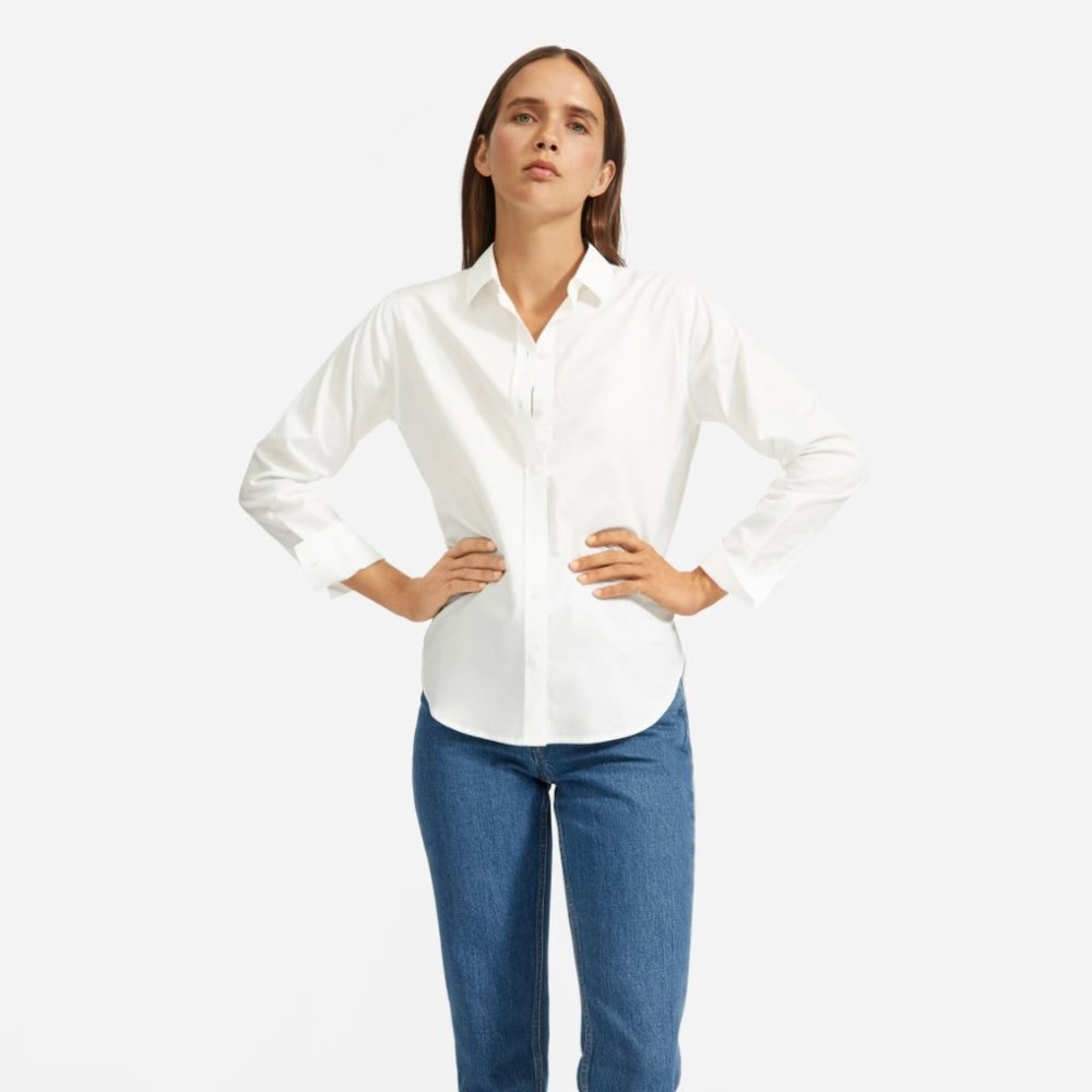Everlane The Silky Cotton Relaxed Shirt (2)